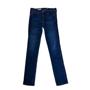 Adriano Goldschmied The Prima Mid Rise Cigarette Dark Wash Jeans made in USA